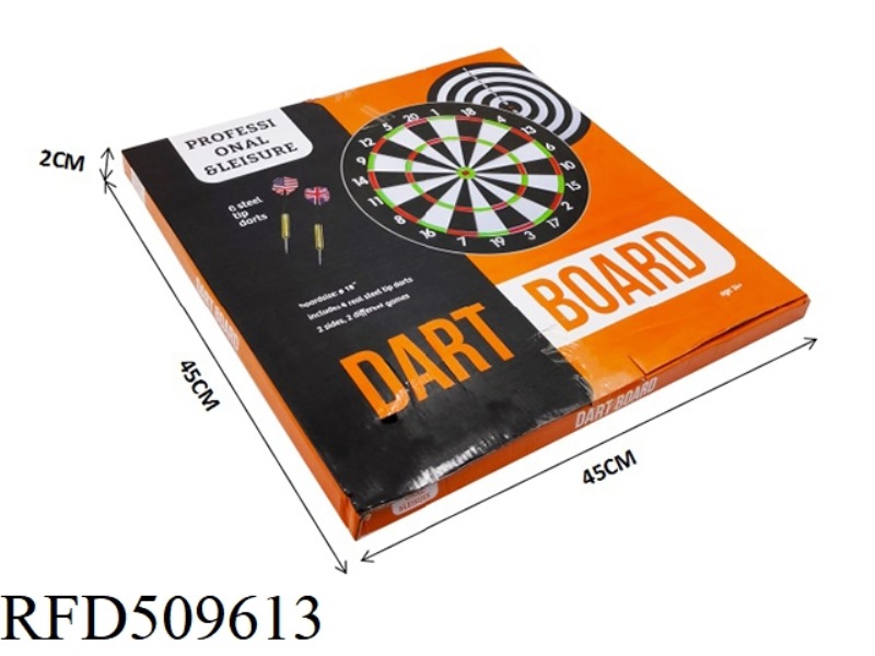 18-INCH FLOCKING IRON DART PLATE