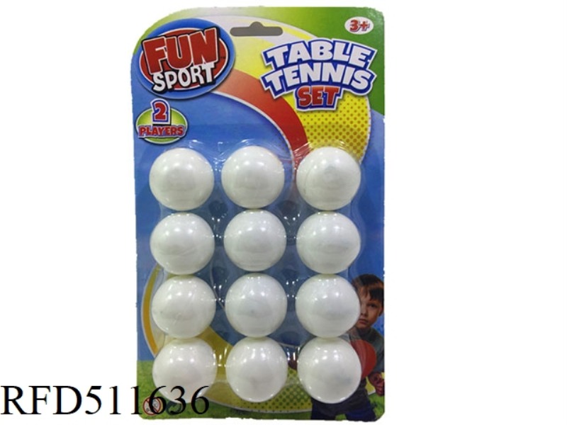 12 GRAIN TABLE TENNIS BALLS