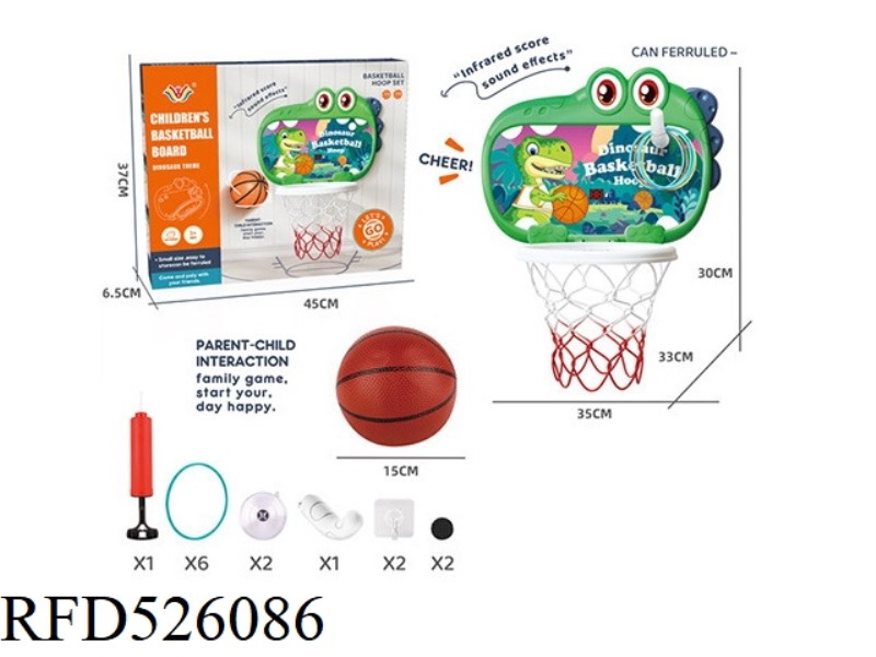 DINOSAUR BACKBOARD WITH SCORING TAPE FERRULE