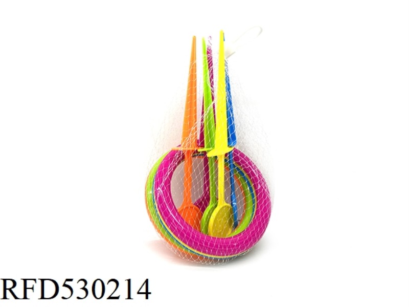 BEACH RING WITH 5 GRASS TARGETS +5 RINGS