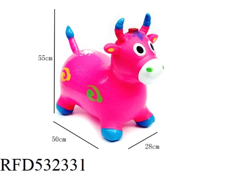 LARGE PAINTED INFLATABLE JUMPING BULL