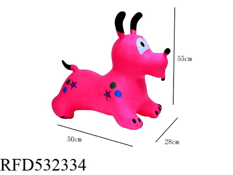 LARGE PAINTED INFLATABLE JUMPING DOG