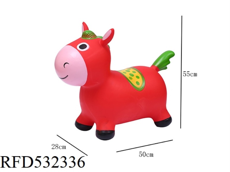 LARGE PAINTED INFLATABLE JUMPING DONKEY