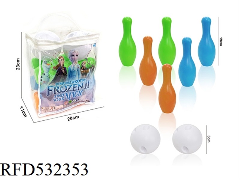 BOWLING BALL 19CM PLASTIC (FROZEN)
