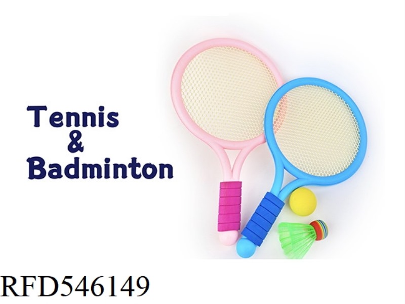 TENNIS BADMINTON RACKET (BLUE, PINK)