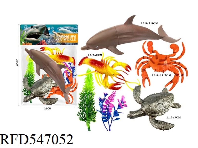 MARINE ANIMAL WORLD SET OF 4