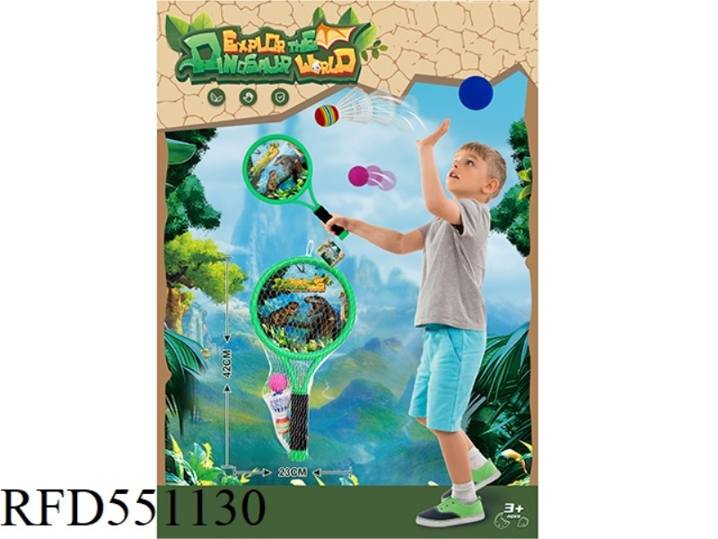 DINOSAUR BIG ROUND RACQUET STRAP HANDLE