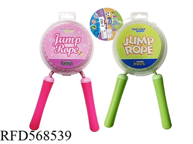 JUMPING ROPE+STORAGE BOX (ENVIRONMENTALLY FRIENDLY)