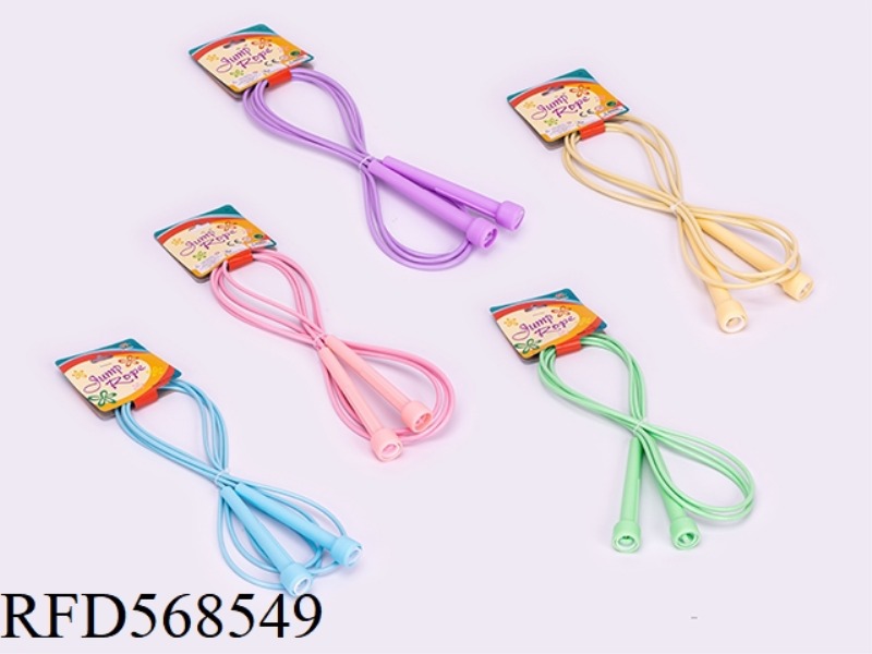 WRAPPED STEEL WIRE HOSE JUMP ROPE 5-COLOR MIXED