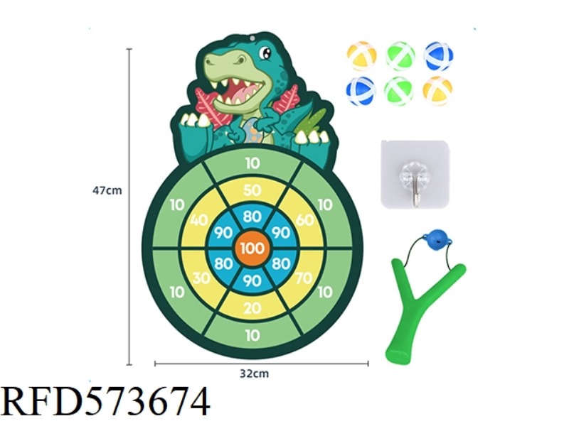 SLINGSHOT TARGET SLIMY BALL DINOSAUR