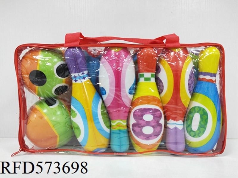 LARGE PU BOWLING BALL 10+2