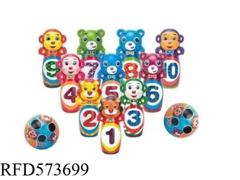 LARGE ANIMAL BOWLING BALL 10+2