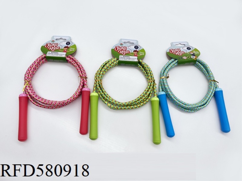 THREE COLOR ENVIRONMENTALLY FRIENDLY JUMP ROPETHREE COLOR ENVIRONMENTALLY FRIENDLY SKIPPING ROPE