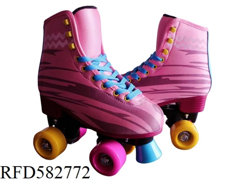 LEATHER SKATES PVC SOLID COLOR WHEEL