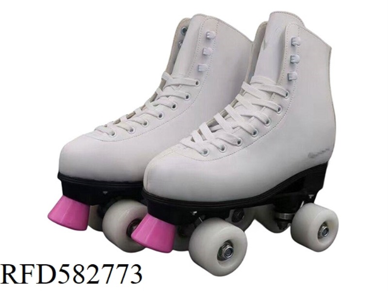 LEATHER SKATES PVC SOLID COLOR WHEEL
