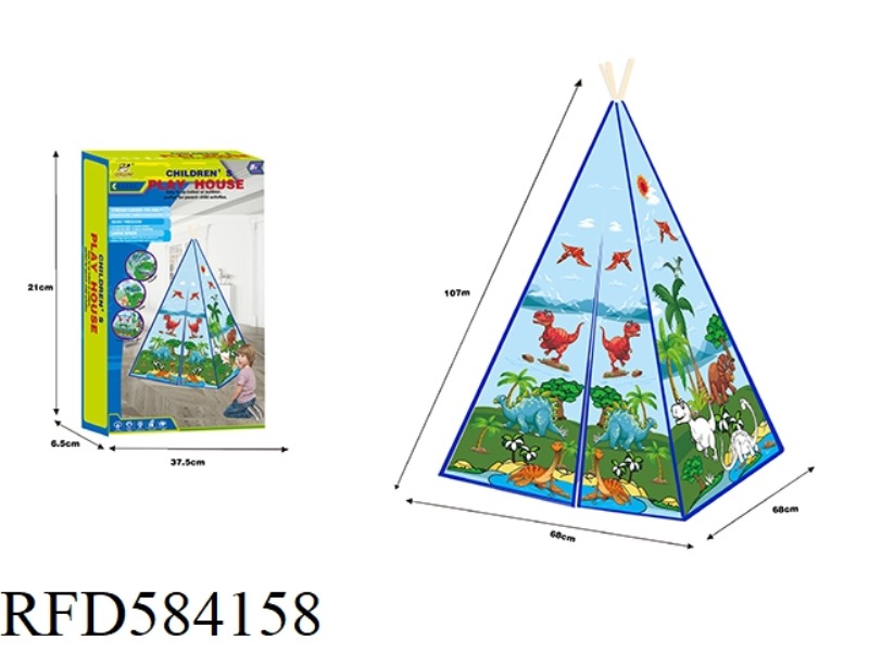 GRAFFITI INDIAN TENT WITH 12 MARKERS