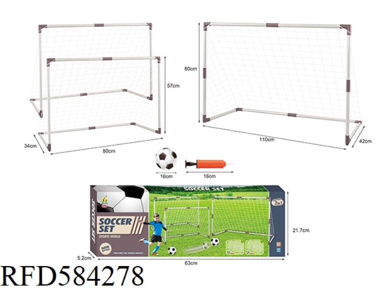 TWO-IN-ONE SOCCER GOAL SET