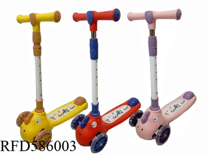 CARTOON SCOOTER WHEELS WITH FLINT LIGHTS
