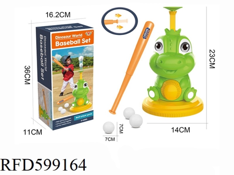 CARTOON DINOSAUR BASEBALL GAME