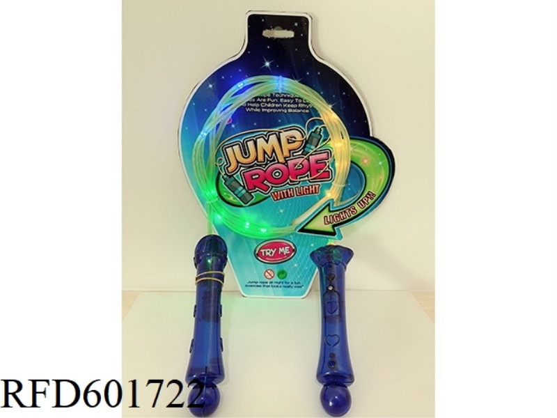 JUMP ROPE BLUE WITH LIGHTS AND ELECTRICITY