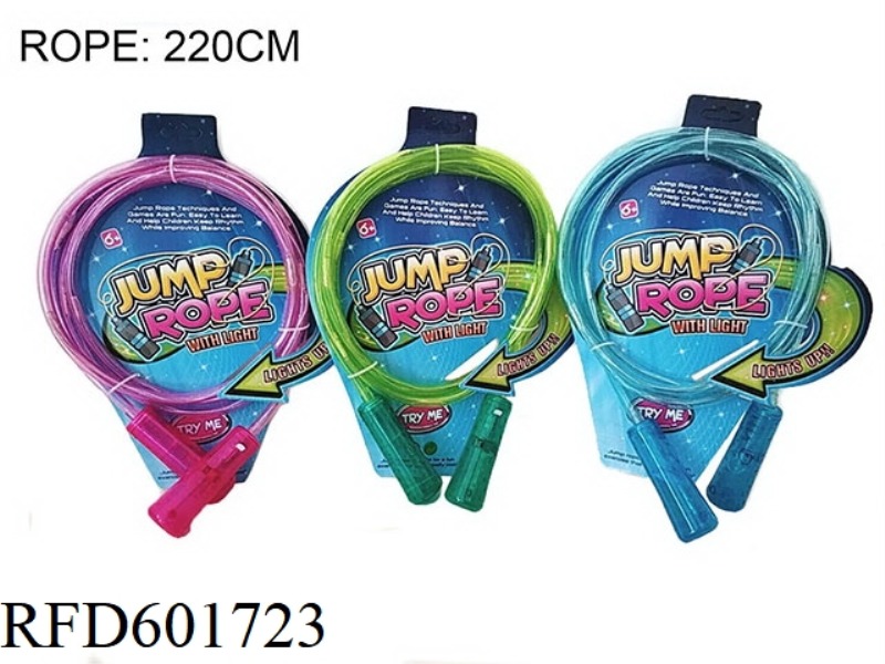 JUMP ROPE WITH LIGHT AND ELECTRICITY