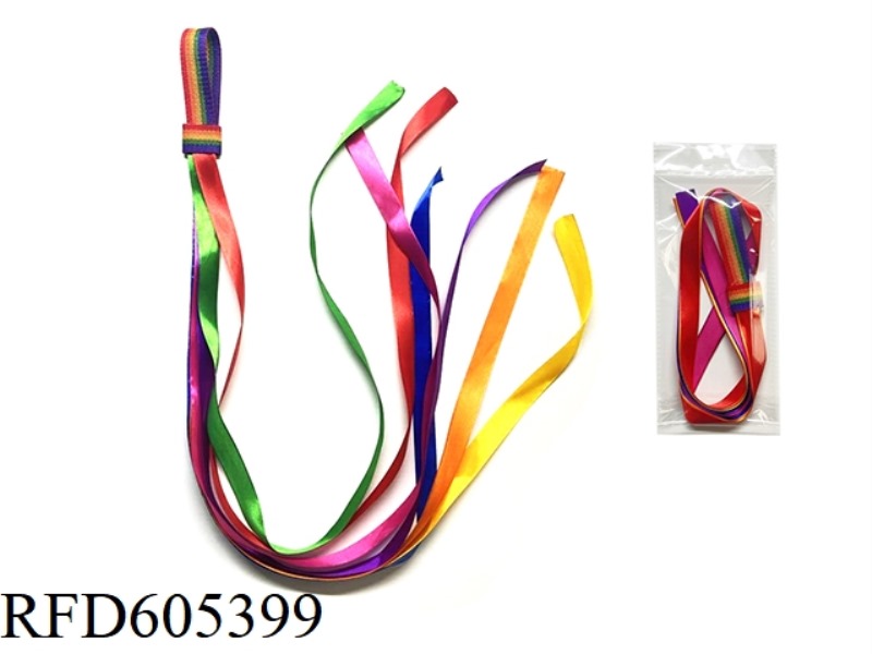 1M DANCING RAINBOW WRIST STREAMER