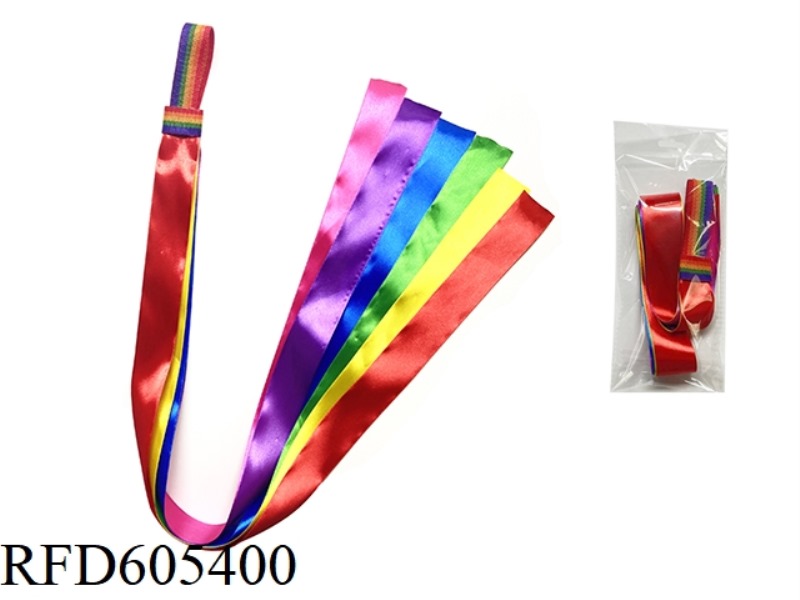 1M DANCING RAINBOW WRIST STREAMER