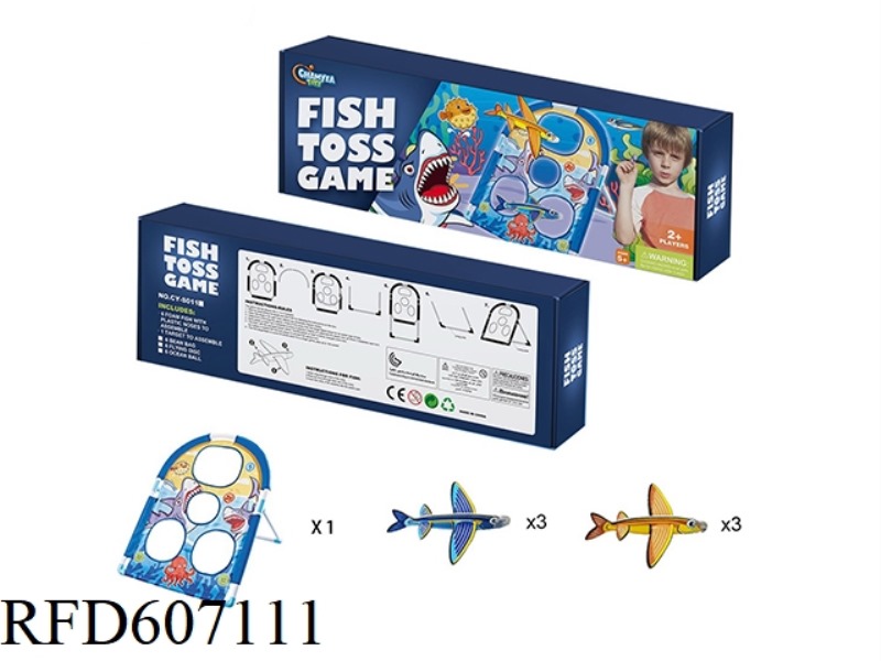 BEANBAG THROWING GAME - SHARK THEME