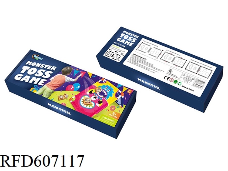 BEANBAG THROWING GAME - FEEDING MONSTER THEME