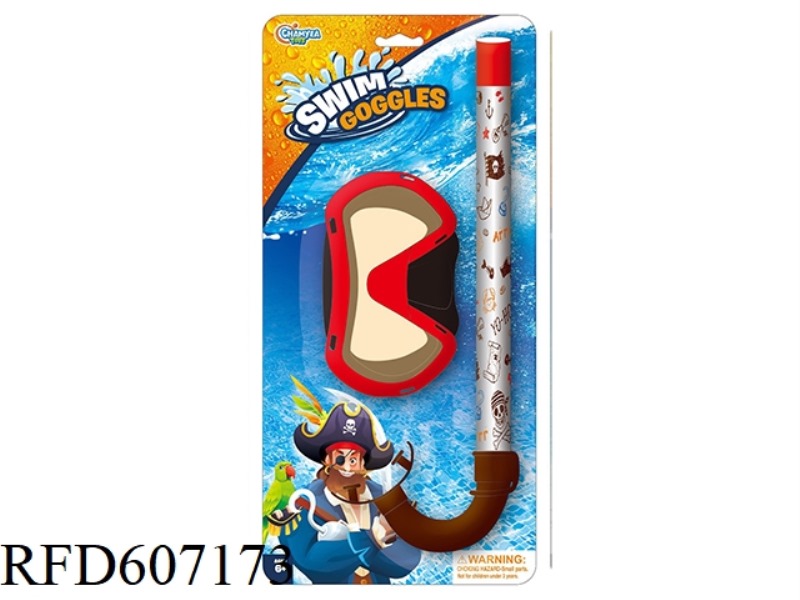 BIG SWIM GOGGLES SNORKEL SET - PIRATE THEME