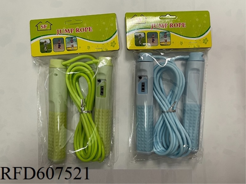 CALCULATING RUBBER SKIPPING ROPE