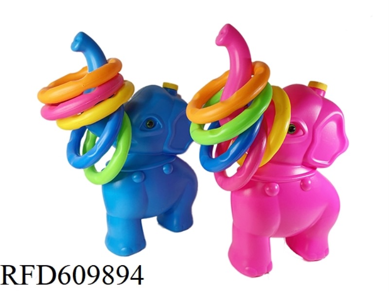 RING ELEPHANT RED AND BLUE MIXED COLOR