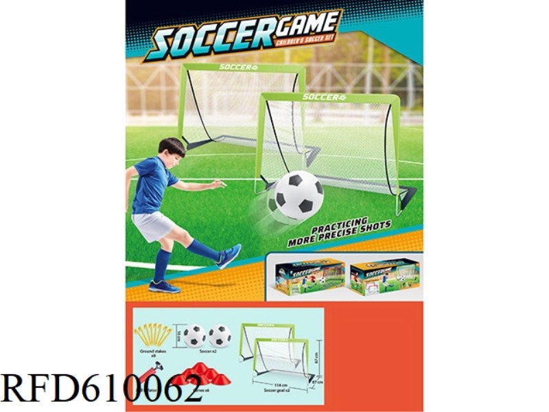 GREEN SOCCER GATE (WHITE NET)