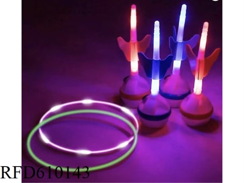 Led lawn dart game（4pcs toss and 3 ring darts)