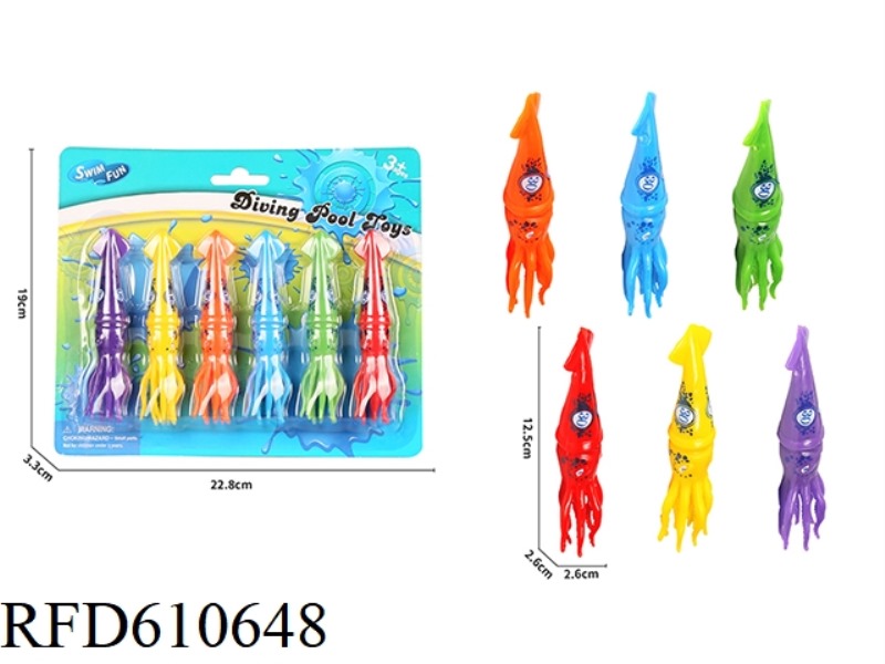 DIVING SQUID 6PCS