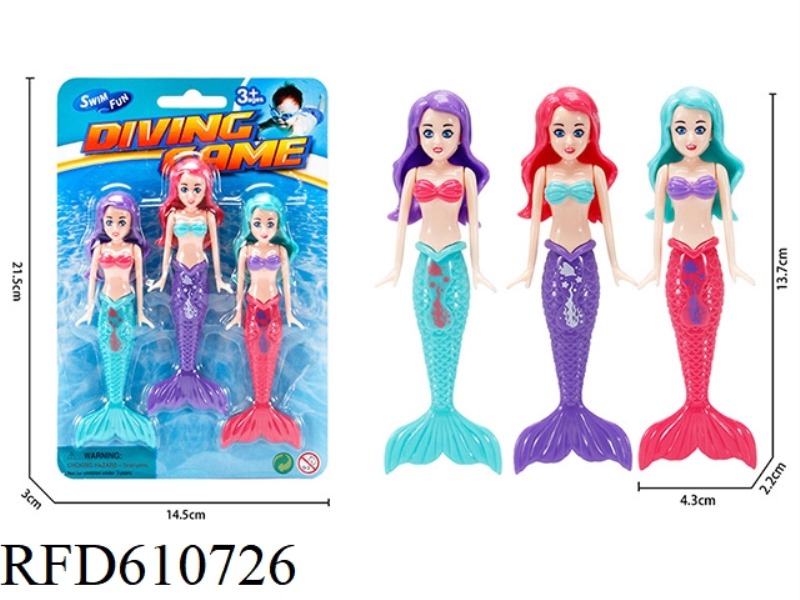 DIVING MERMAID (3 PIECES)