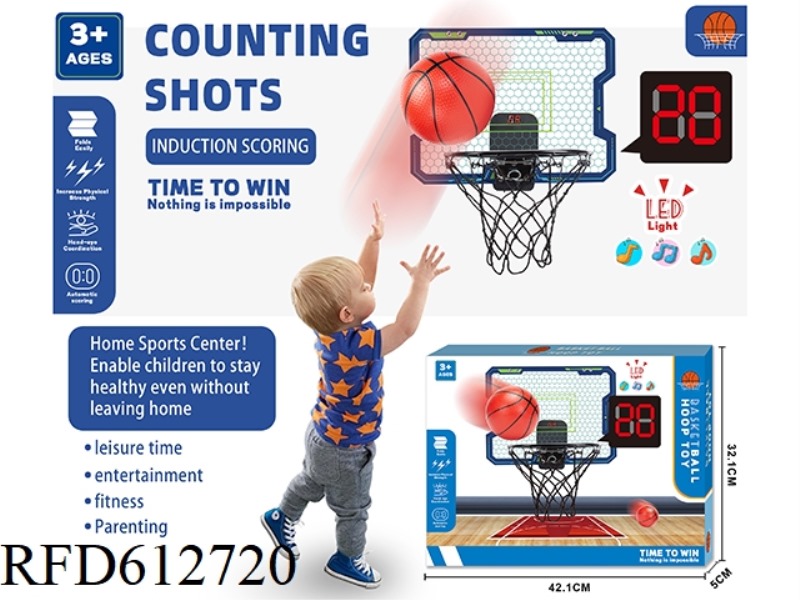 TRANSPARENT WALL HANGING BASKETBALL BOARD