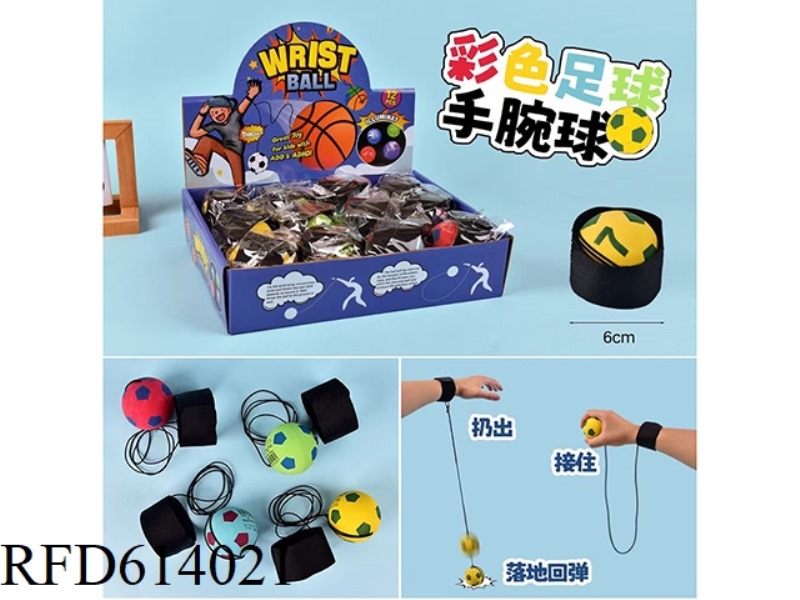 WRIST ELASTIC COLOR FOOTBALL 12PCS