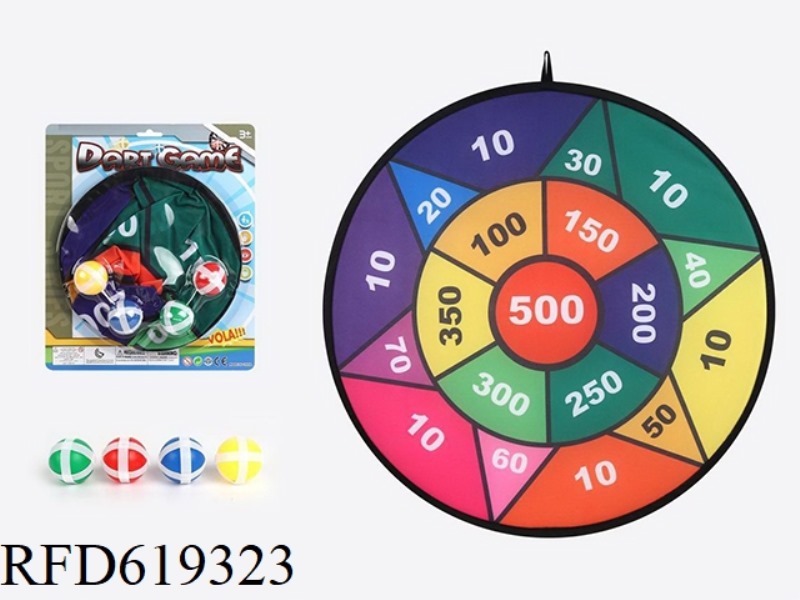 71 CM DART TARGET SET (WITH 4 BALLS)