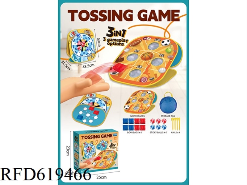 THREE IN ONE THROWING TARGET