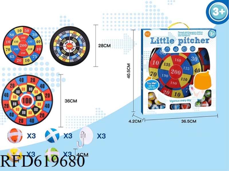 3 DARTBOARD SET