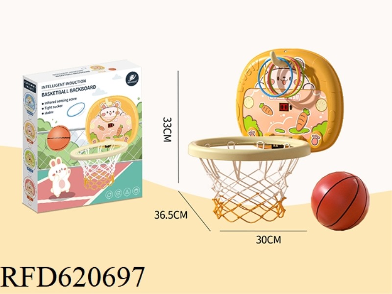 RABBIT BASKETBALL STAND (SCORING VERSION) + RING (1 HOOK 6 LOOPS)