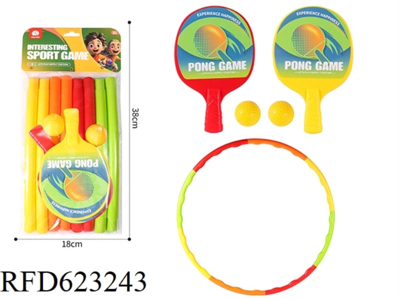BIG TABLE TENNIS BAT + HULA HOOP