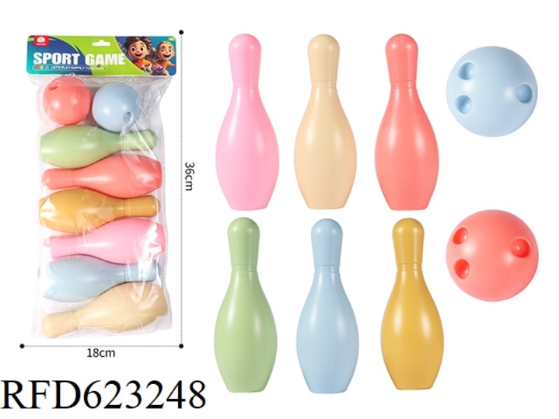 20CM BIG BOWLING BALL 6PCS+2 BALLS