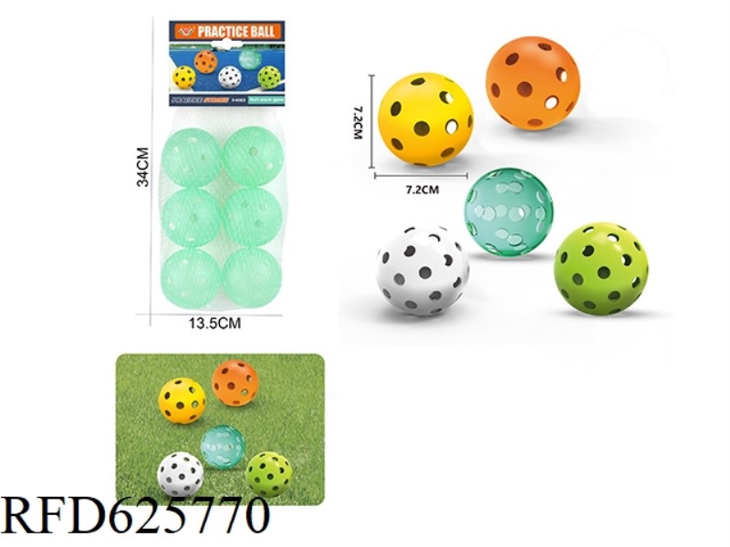 SIX PICKLEBALLS