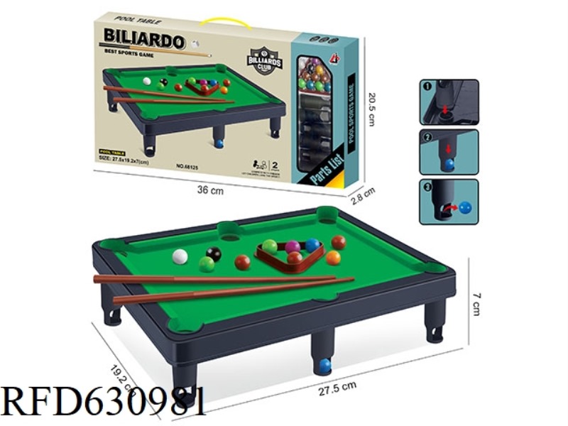 PLUSH BILLIARDS SET