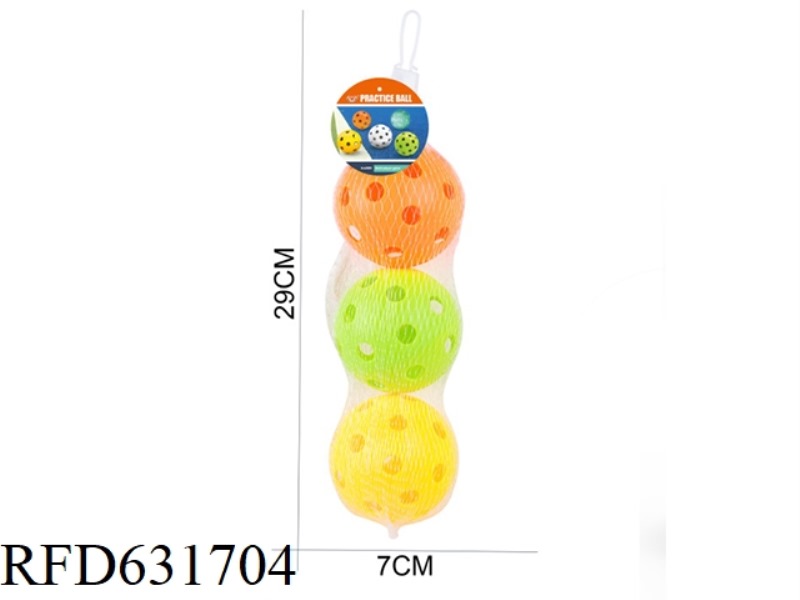 3 PICKLEBALLS (HOT MELT BALLS)