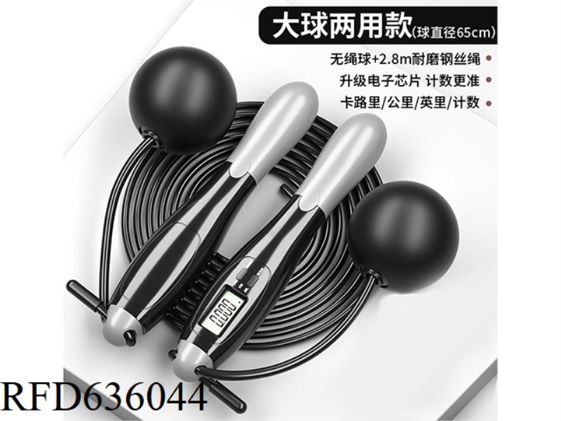 LARGE BLACK BALL + LONG WIRE ROPE