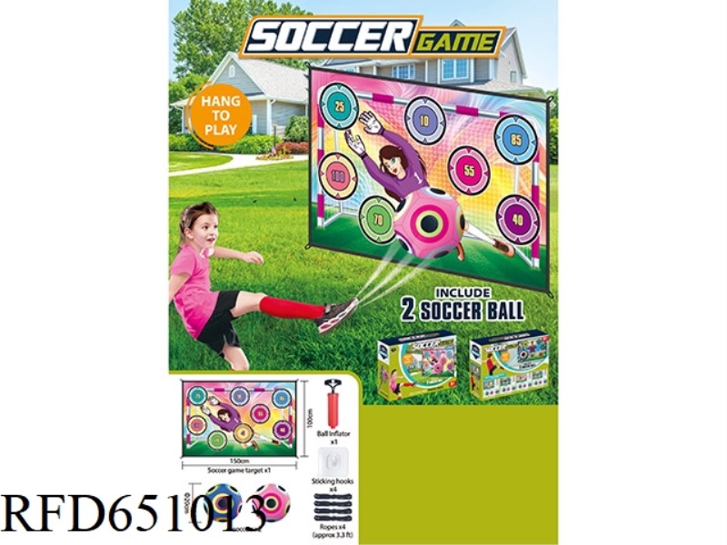 PURPLE GIRLS SOCCER CLOTH (WITH 2 BALLS)