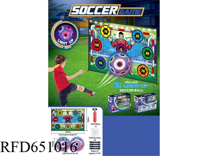 SPORTS BOYS SOCCER CLOTH (WITH 2 LIGHT BALLS)